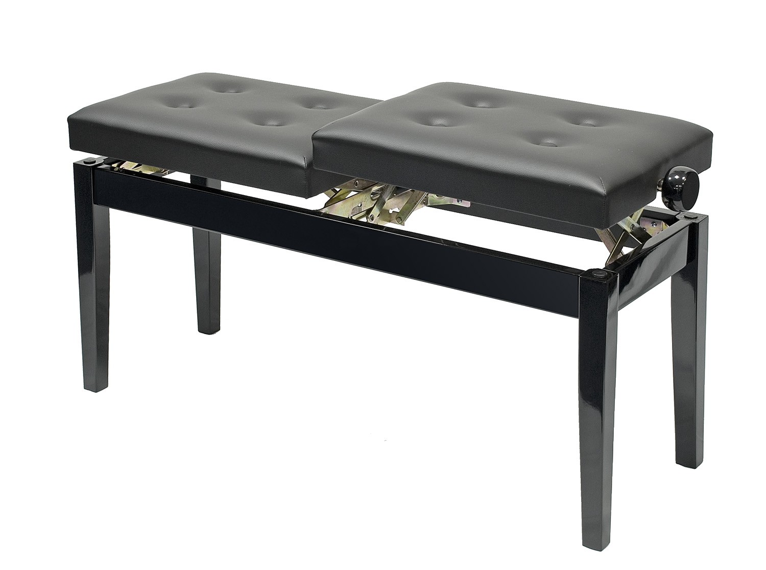 Doppel Klavierbank, Pianobank für zwei, höhenverstellbar, Doppelklavierbank