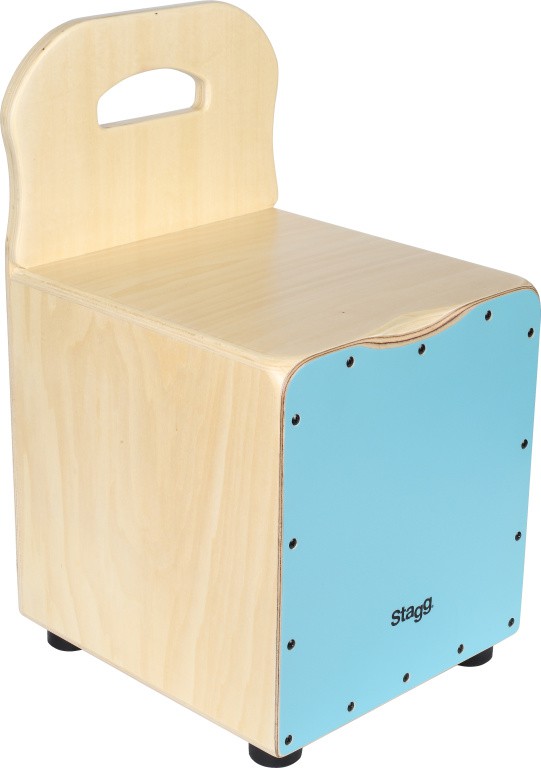 KinderCajon mit EasyGoRückenlehne, blaue Frontplatte