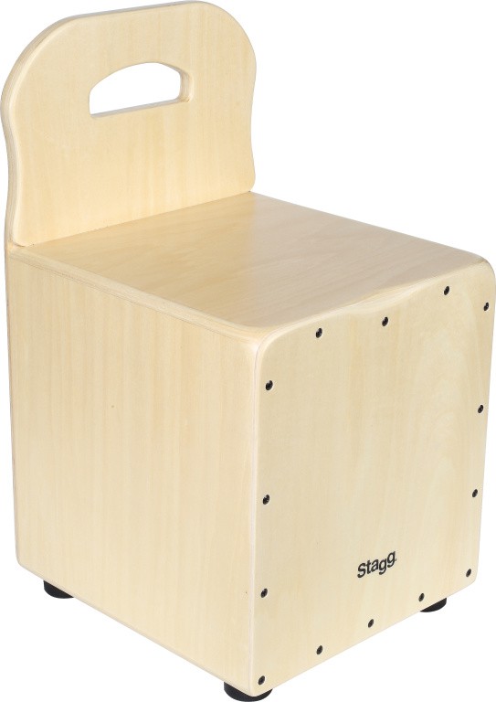 KinderCajon Rückenlehne in Natur Musikinstrumente und Musikzubehör