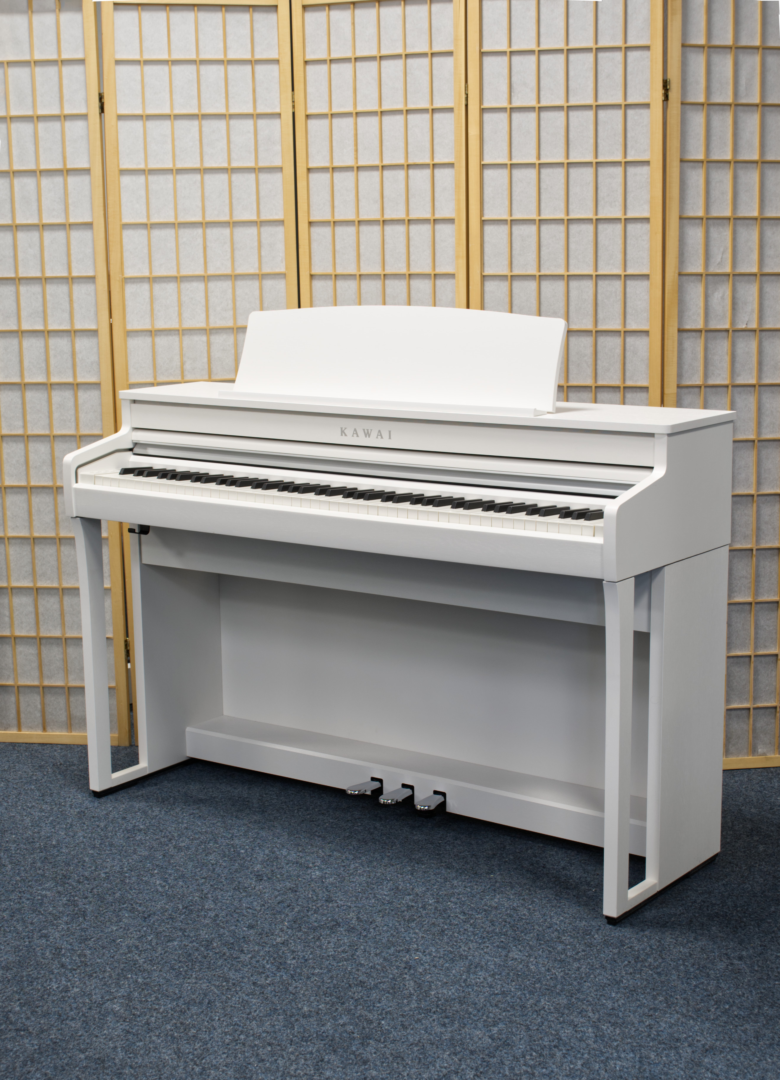 Kawai CA 49 W Digitalpiano in weiss matt Mietrucklaufer Musikinstrumente und Musikzubehor