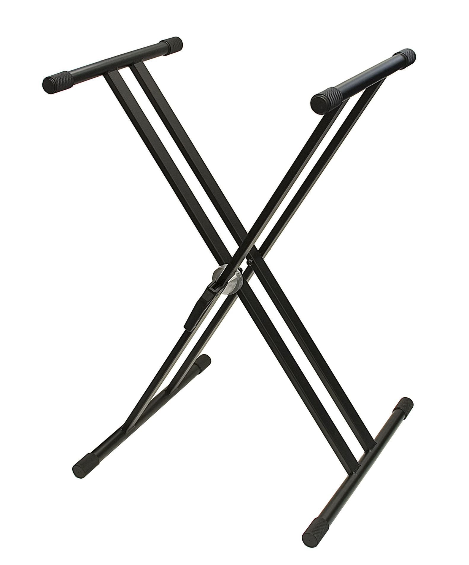 Doppelstrebiger Keyboardständer – Verstellbar, Schwarz, Aus Eisen & Kunststoff, Für Keyboards