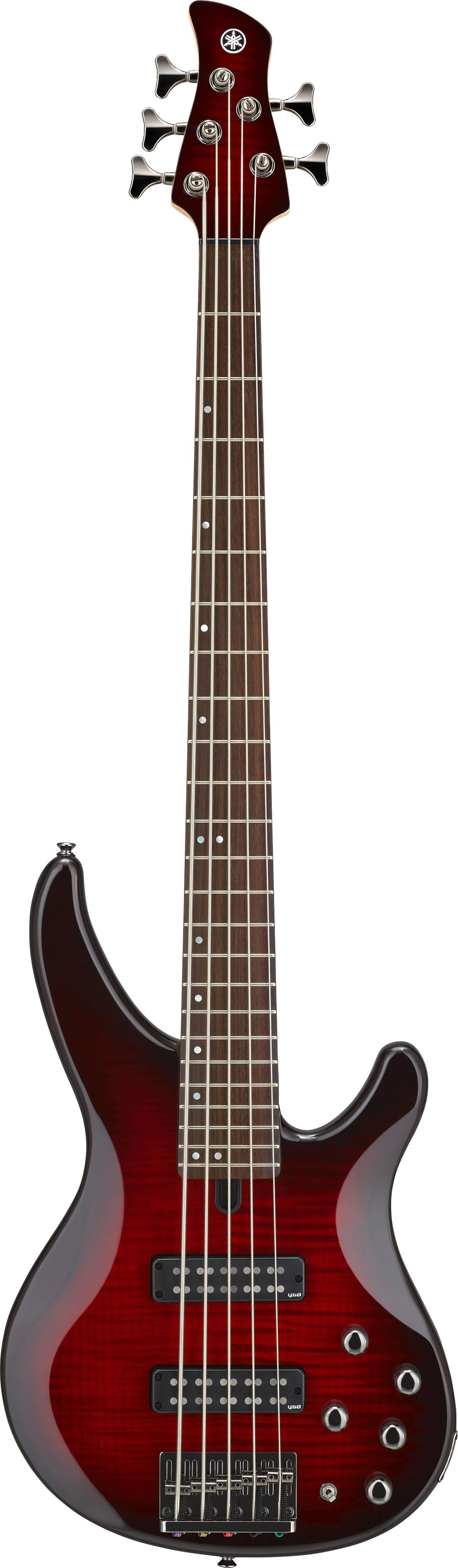 Yamaha E-Bass TRBX 605FM DRB Dark Red Burst 5 Saiter 