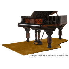 Pianocarpet Flügel Teppich VL verlängert - Farbe wählbar - Maßanfertigung