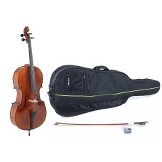 Cello Set 3/4 Gewa Allegro ungeflammt mit Massaranduba Bogen und Tasche