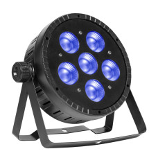 Flat ECOPAR 6 LightTheme™ spotlight mit 6 x 30-Watt RGBW (4 in 1) LED