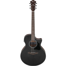 IBANEZ AE 6-Saiter in Weathered Black Open Pore