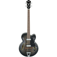 IBANEZ Full-Hollow Bass in Transparent Black Sunburst AFB200-TKS