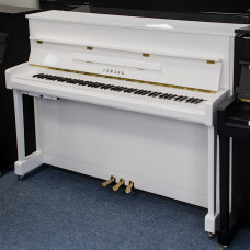 Yamaha B2 SC3 Silent-Klavier, weiß hochglanzpoliert, Mietrückläufer