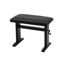 Kurbelbank B8 schwarz Hochglanz, Kunstleder schwarz