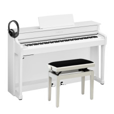 Yamaha Clavinova CLP-835 WH E-Piano Set - weiss  - inkl. Klavierbank und Kopfhörer