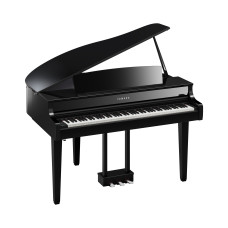 Yamaha Clavinova Digitalpiano Digitalflügel CLP 865GP - schwarz hochglanzpoliert, Ansicht: schräg frontal