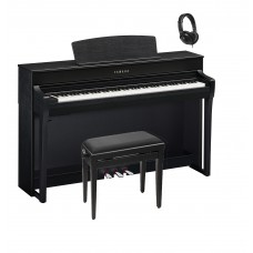Yamaha CLP-745 B Digitalpiano Clavinova Schwarz matt im Set