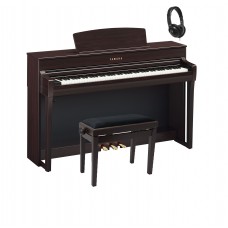 Yamaha CLP-745 R E-Piano Clavinova Rosenholz matt im Set
