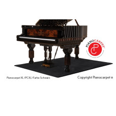 Pianocarpet XL Rechteckig, Größe wählbar, Maßanfertigung, Farbe: schwarz