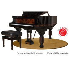Pianocarpet Flügel Teppich Rund - Farbe wählbar - Maßanfertigung