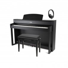 GEWA E-Piano UP 385 schwarz matt im Set