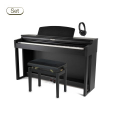 GEWA E-Piano UP 365 schwarz matt im Set
