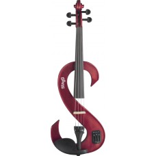 e-Geige, Stagg, 4/4 Silent Violinen Set, rot metallic