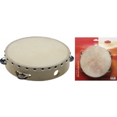 8" Vorgestimmtes Holz-Tambourin 1 Schellenring