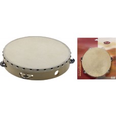 10" vorgestimmtes Holz-Tambourin 1 Schellenreihe