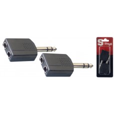 Adapter von 1 x Stereo Klinke auf 2 x Stereo Klinke