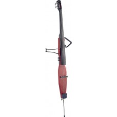 e-Kontrabass mit Tasche, rot transparant, EDB-3/4 TR