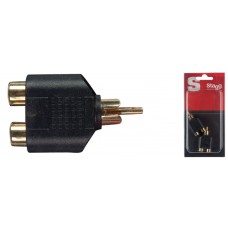 Ein-stück audio adapter - Doppel Weibliche phono / 1 mannliche phono