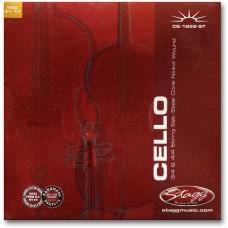4/4 u. 3/4 Cello Saitensatz, Stahl, extra super-leicht