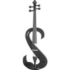 4/4 Silent Viola in schwarz, Set mit Koffer und Bogen
