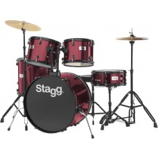 22" Schlagzeug, Drumset, komplett, TIM122B WR, weinrot