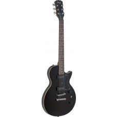 Rock "L" Serie P90 E-Gitarre mit massivem Erlenkorpus, schwarz