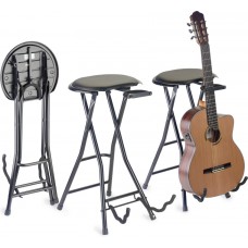 Zusammenklappbarer Hocker+Gitarrenständer