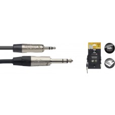 N-Serie Audio Kabel - Stereo Mini Phono-Stecker / Stereo Phono Buchse - 6 mm / 0,2 in - schwarz