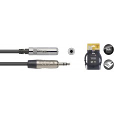 N-Serie Audio Kabel - Stereo Mini Phono-Stecker / Stereo Mini Buchse - 6 mm / 0.2 in, schwarz