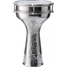 - 20 cm handgehämmerte Aluminium Darbuka