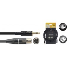 N-Serie Audio Cable - Stereo Mini Phono Stecker / Mini 4pin XLR F, 6 mm / 0.2 in, schwarz