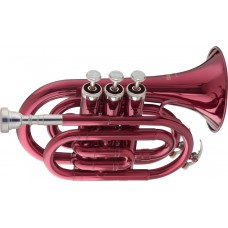 B-Taschentrompete im Softcase, Rot