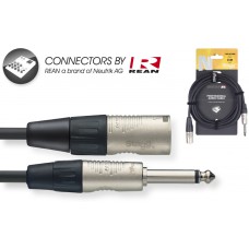 6M/20FT AUDIO CBL PLG-XLRm DLX