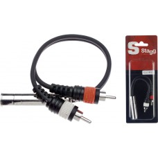 1x Weibliche monoklinke/2x Mannliche Cinch-stecker adapter kabel im blister