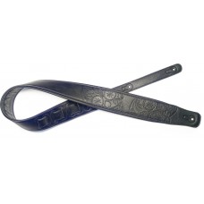 Gitarrengurt mexikanischer Totenkopf, schwarz
