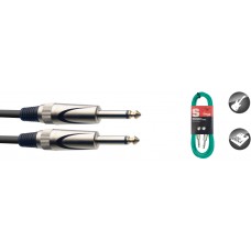 grünes Instrumentenkabel  Klinke/Klinke (M/M), 3 m, robuste Stecker