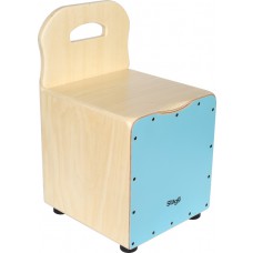 Kinder-Cajon mit EasyGo-Rückenlehne, blaue Frontplatte