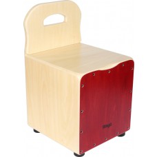 Kinder-Cajon mit EasyGo-Rückenlehne, Frontplatte rot