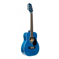 1/2 Blau Dreadnought Akustikgitarre mit Lindenholzdecke