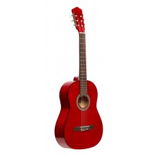 3/4 klassische Gitarre mit Lindendecke, rot