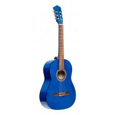 4/4 klassische Gitarre mit Lindendecke, blau