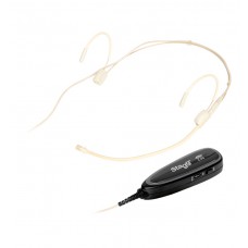 Beige Headset Funkmikrofon-Set (mit Sender und Empfänger)