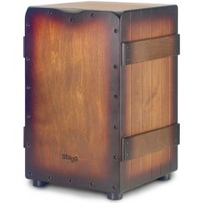 Standard-Größe, Lattenkisten-Cajon Sunburst Braun Finish