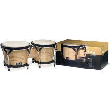 7.5" und 6.5" Natural-farbige Latin Holz Bongos