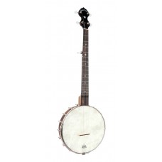 A-Mensur Clawhammer 5-Saiter Cripple Creek Banjo Pack mit Tasche, Lern-DVD und Gurt